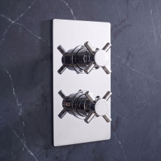 Delphi Axiom Crosshead Chrome 1-Outlet Dual Concealed Shower Valve