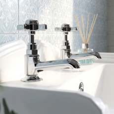 Delphi Belgravia Chrome Basin Taps Pair