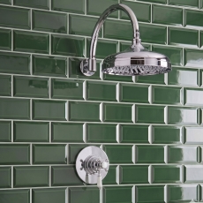 Delphi Belgravia Chrome Dual Concentric Concealed Shower Set with Large Drencher Head