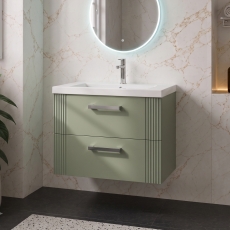 Delphi Bentley 800mm 2-Drawer Wall Hung Vanity Unit