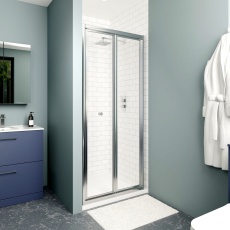 Delphi Calibre Chrome 4mm Bi-Fold Shower Door (1900mm High)