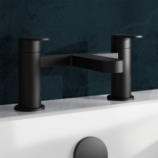 Delphi Cargo Matt Black Bath Filler Tap