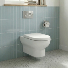 Delphi Cavalier Rimless Wall Hung Toilet (inc Soft Close Seat)