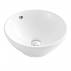 Delphi Cirque Sit-On Counter Top Basin 380mm Wide - 0 Tap Hole