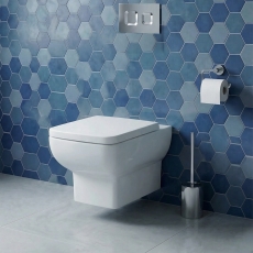 Delphi Colt Rimless Wall Hung Toilet (inc Soft Close Seat)