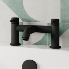 Delphi Corinthian Matt Black Bath Filler Tap
