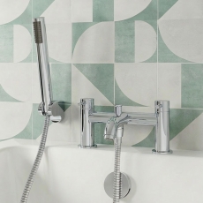 Delphi Corinthian Chrome Bath Shower Mixer Tap with Kit