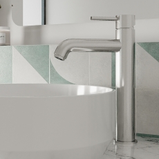 Delphi Corinthian Chrome High Rise Tall Mono Basin Mixer Tap