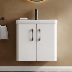 Delphi Curva 600mm 2-Door Wall Hung Vanity Unit