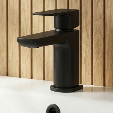 Delphi Dive Matt Black Mono Basin Mixer Tap