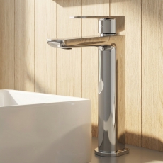 Delphi Dive Chrome High Rise Tall Mono Basin Mixer Tap