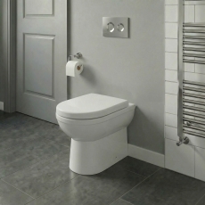 Delphi Elise Extended Height Back to Wall Toilet (inc Soft Close Seat)