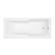 Delphi Evolve Straight Standard Shower Bath 1700mm x 750mm - 0 Tap Hole