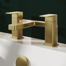 Delphi Fathom Brushed Brass Bath Filler Tap