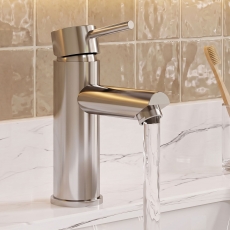 Delphi Fresh Chrome Mono Basin Mixer Tap (inc Press Top Waste)