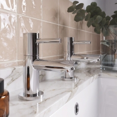 Delphi Fresh Chrome Basin Taps Pair