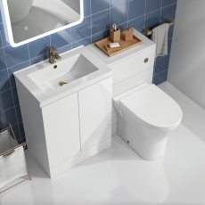 Delphi AquaGuard Combination Unit with 500mm WC Unit - 1100mm Wide - White