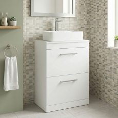 Delphi Horizon 600mm 2-Drawer Floor Standing Countertop Vanity Unit