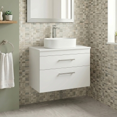 Delphi Horizon 800mm 2-Drawer Wall Hung Countertop Vanity Unit