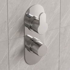 Delphi Loop Chrome 1-Outlet Dual Concealed Shower Valve