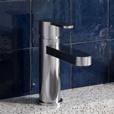 Delphi Loop Chrome Mini Mono Basin Mixer Tap (inc Press Top Waste)