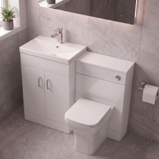 Delphi Nebula Compact 1050mm 2-Door Bathroom Furniture Combination Unit