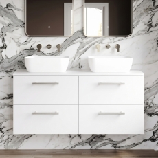 Delphi Nordic 1200mm 4-Drawer Wall Hung Countertop Vanity Unit