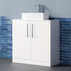 Delphi Nordic 800mm 2-Door Floor Standing Countertop Vanity Unit