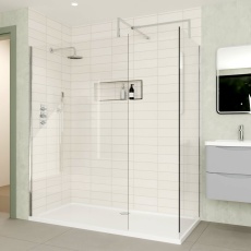 Delphi Optics Chrome Walk-In Shower Enclosure