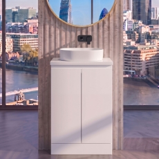 Delphi Penthouse 500mm 2-Door Floor Standing Countertop Vanity Unit
