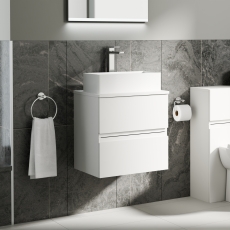 Delphi Penthouse 500mm 2-Drawer Wall Hung Countertop Vanity Unit