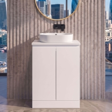 Delphi Penthouse 600mm 2-Door Floor Standing Countertop Vanity Unit