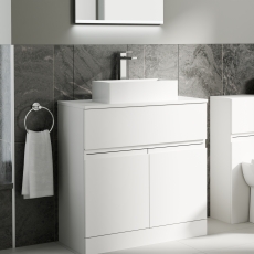 Delphi Penthouse 800mm 2-Door 1-Drawer Floor Standing Countertop Vanity Unit