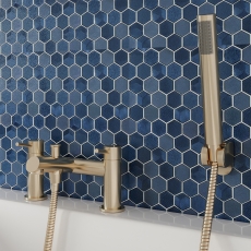 Delphi Quay Brushed Brass Bath Shower Mixer Tap with Kit