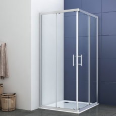 Delphi Inspire Chrome Corner Entry Shower Enclosure - 6mm Glass