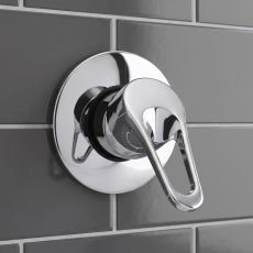 Delphi Solo Chrome 1-Outlet Manual Concealed Shower Valve