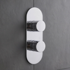 Delphi Theory Chrome 1-Outlet Dual Concealed Shower Valve