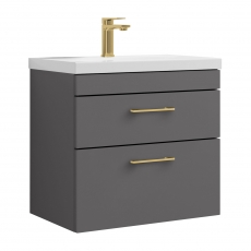 Delphi Versa 600mm 2-Drawer Wall Hung Vanity Unit