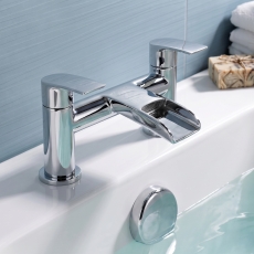Delphi Whitby Chrome Pillar Mounted Bath Filler Tap