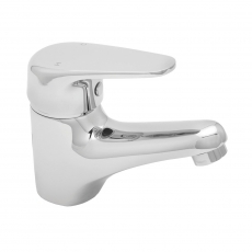 Deva Adore Mono Basin Mixer Tap with Press Top Waste - Chrome