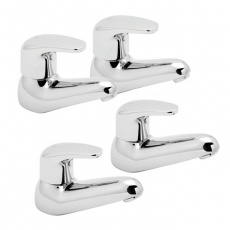 Deva Adore Basin Taps and Bath Taps - Chrome