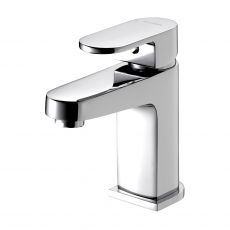 Deva Amio Mono Basin Mixer Tap with Press Top Waste - Chrome