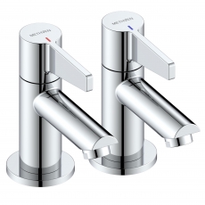 Deva Avoca Basin Taps Pair - Chrome