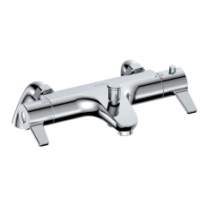 Deva Avoca Thermostatic Deck Mounted Bath Shower Mixer Tap - Chrome