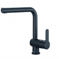 Deva Ethos Side Lever Kitchen Sink Mixer Tap with Swivel Spout - Matt Black