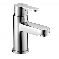 Deva Ethos Mono Basin Mixer Tap with Press Top Waste - Chrome