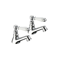 Deva Georgian Bath Taps Pair - Chrome