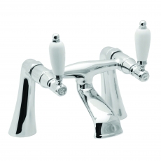 Deva Georgian Pillar Mounted Bath Filler Tap - Chrome