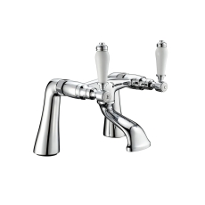 Deva Georgian Pillar Mounted Bath Filler Tap - Chrome