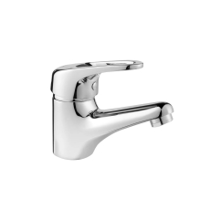 Deva Lace Mono Basin Mixer Tap with Press Top Waste - Chrome